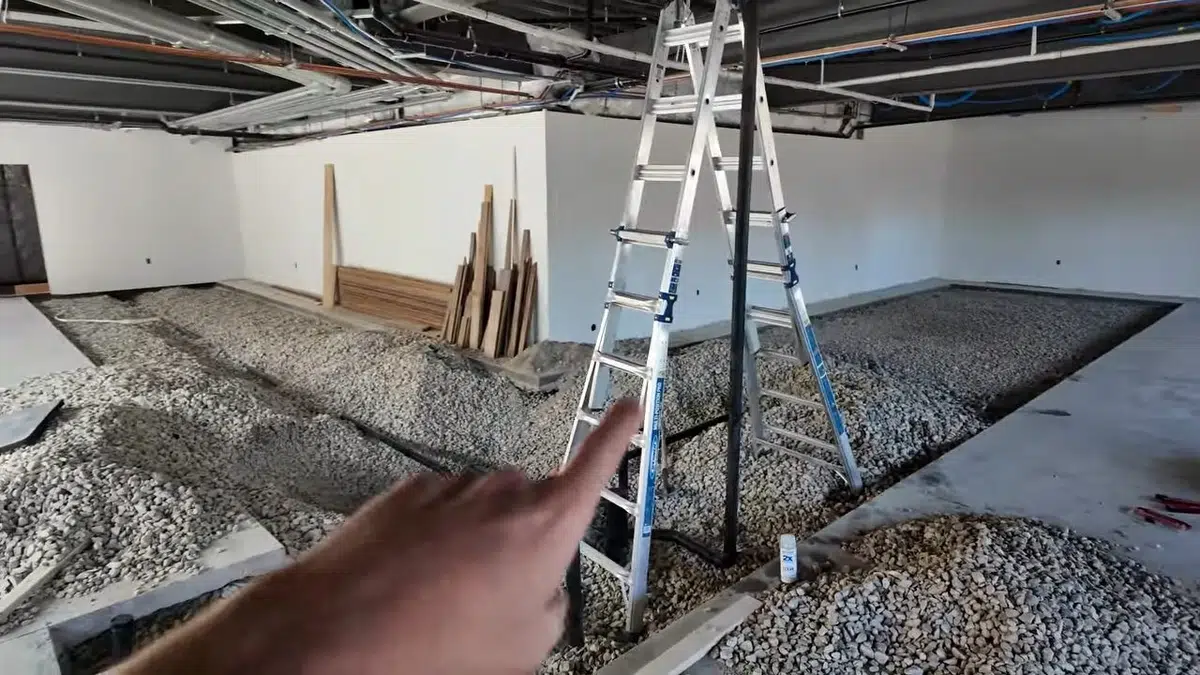 Commercial plumbing rough-in work with pipe layout visible for Plumbing Services in Artesia, CA