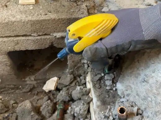 Leak detection equipment checking a wall, slab, or pipe opening for Plumbing Services in Bellflower, CA alternate angle