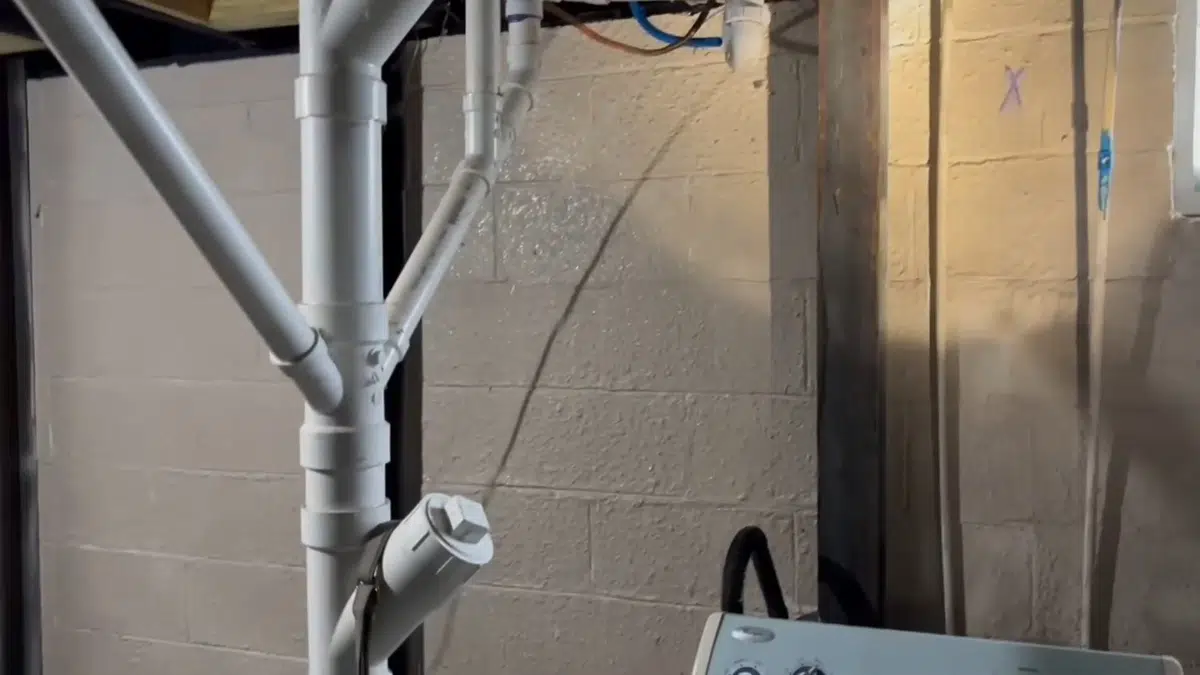 Pipe repair area with insulation and cold-weather damage visible for Water Line Repair & Replacement in Bellflower, CA