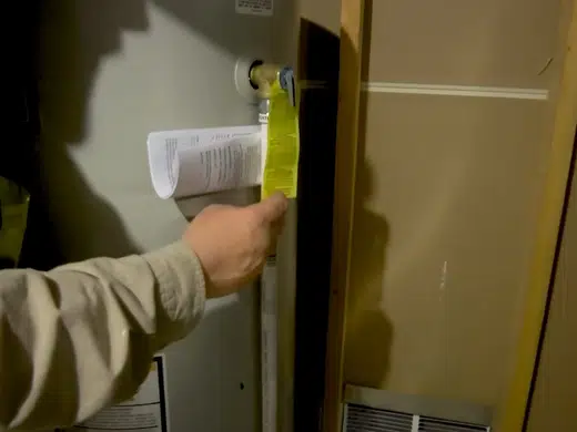 Water heater tank and connection area during inspection for Plumbing Service Areas in Index.Html