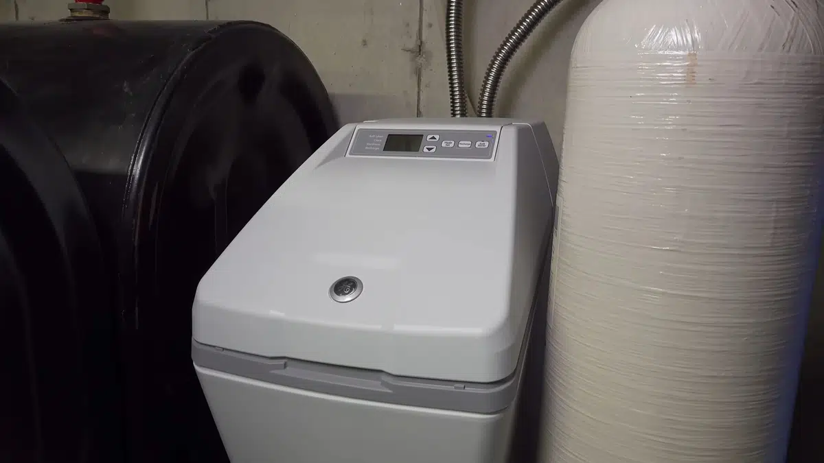Water softener tank, controls, salt, or resin during service for Hard Water in Bellflower: How 200–400 ppm TDS Affects Your Plumbing
