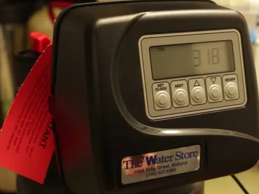 Water softener tank, controls, salt, or resin during service for Plumbing Service Areas in Index.Html alternate angle